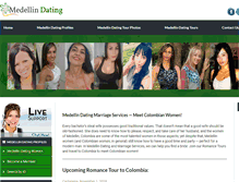 Tablet Screenshot of medellindating.com